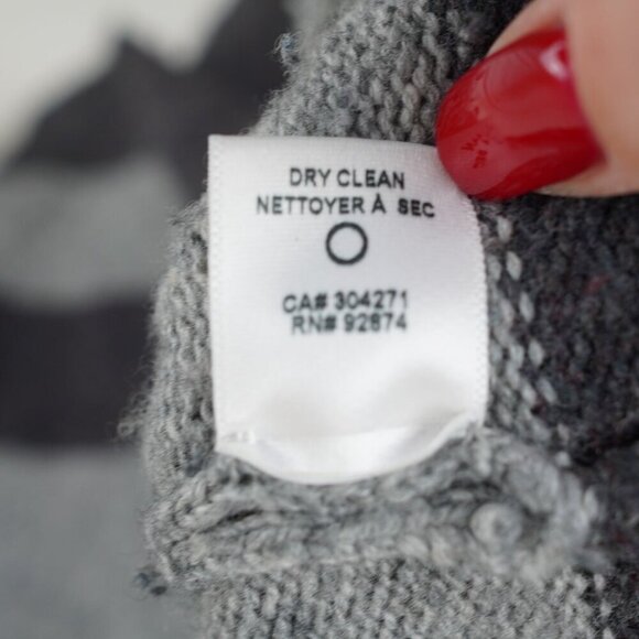 Splendid Womens XS Gray‎ & Black Striped Wool Cashmere Sweater - Picture 5 of 5